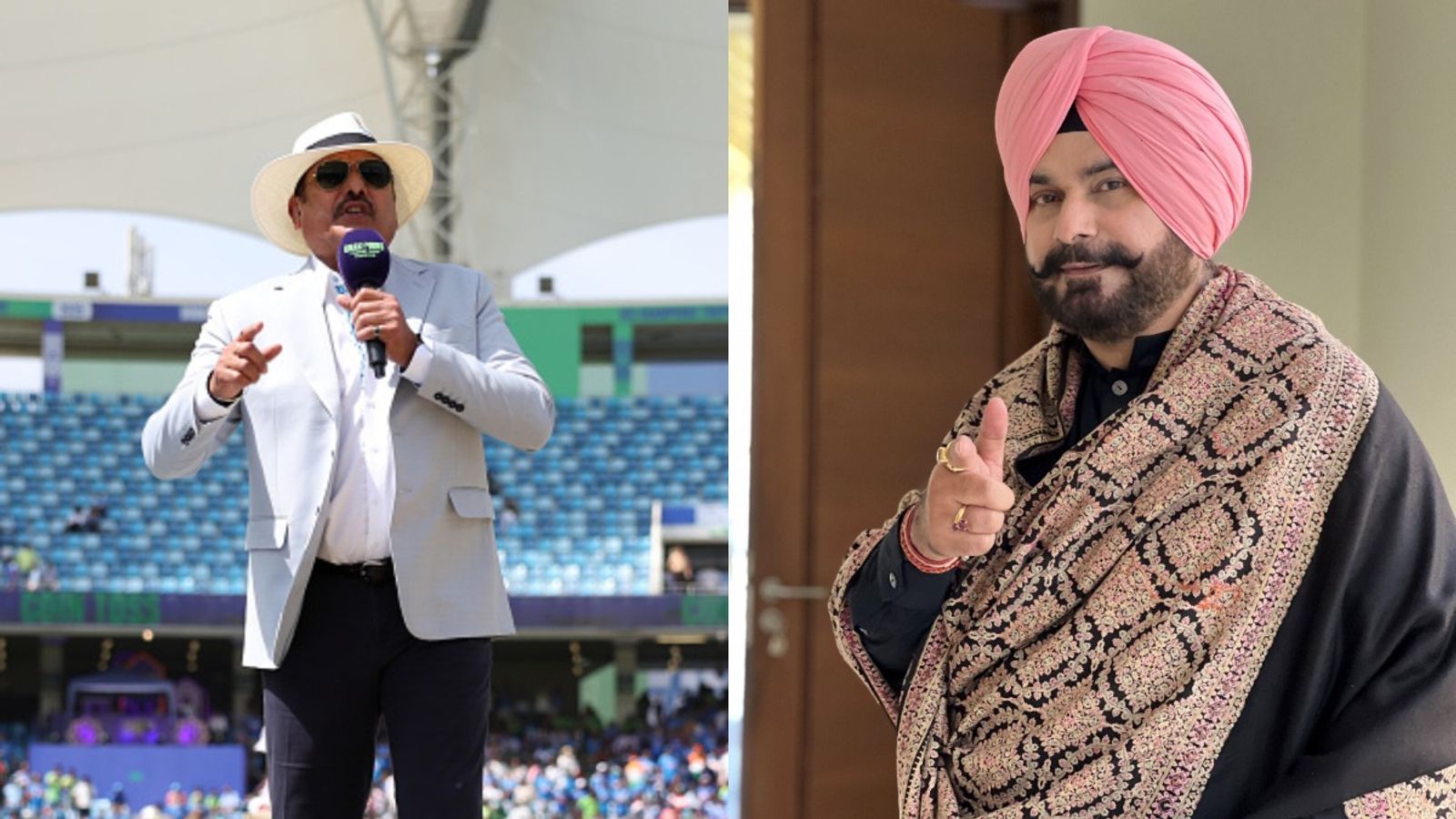Ravi Shastri, Navjot Singh Sidhu-studded commentators list announced for India vs England Test series Veteran commentators Ravi Shastri (L) and Navjot Singh Sidhu in frame