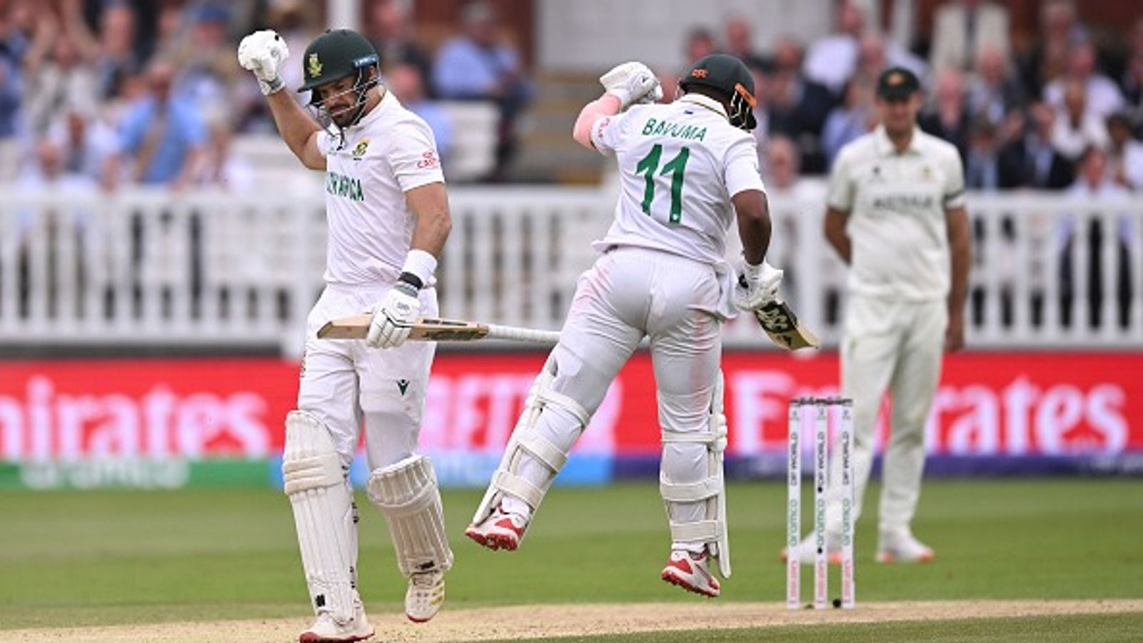 South Africa shrug off 'chokers' tag with 1st ICC title triumph in 27 years as Temba Bavuma-Aiden Markram's bravados rock World no.1 Australia in WTC final South Africa's Aiden Markram (L) and Aiden Markram in frame