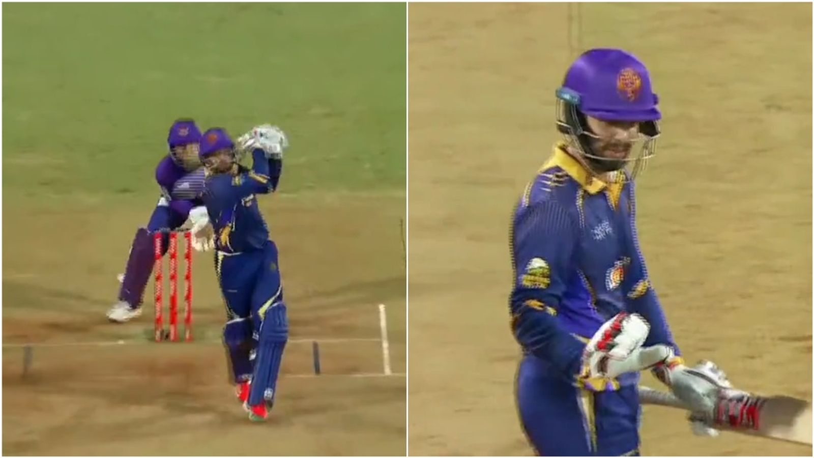 Within 2 weeks of winning IPL 2025 final with RCB, Jitesh Sharma finishes with six to win another T20 league final Jitesh Sharma hits a six and celebrates Vidarbha Pro T20 League final win.