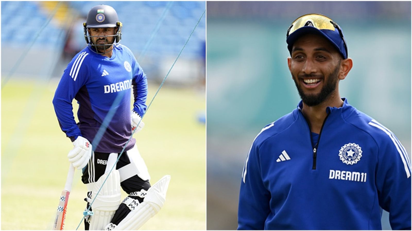 Minor injury scare for India ahead of 1st Test as Prasidh Krishna's short ball hits Karun Nair, leaves a mark India's Karun Nair and Prasidh Krishna during a practice session on June 18 at Headingley, Leeds ahead of first Test of the series against England.