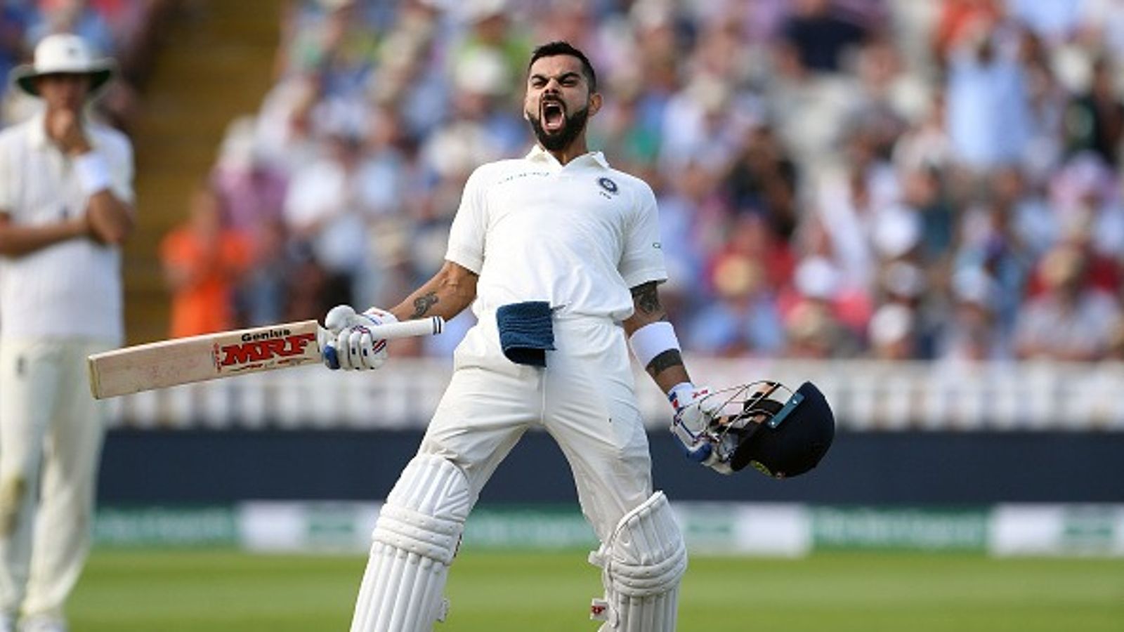 'You don’t massively miss someone that averages 33...': Ex-England captain passes brutal remarks over Virat Kohli's Test retirement India batsman Virat Kohli celebrates his century during day two of the First Specsavers Test Match between England and India at Edgbaston on August 2, 2018 in Birmingham, England.