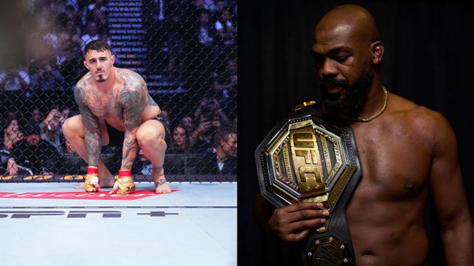 Tom Aspinall reacts after Jon Jones' UFC retirement, becoming new undisputed heavyweight champion Tom Aspinall reacts after Jon Jones' UFC retirement, becoming new undisputed heavyweight champion