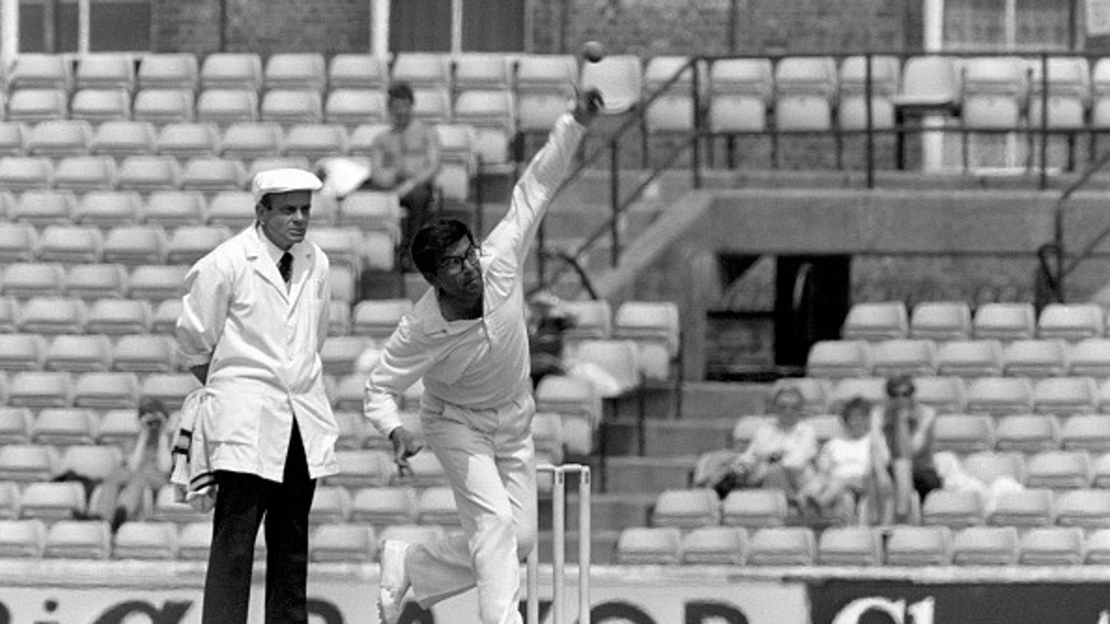 Former India cricketer Dilip Doshi passes away in England due to cardiac arrest India's Dilip Doshi bowling