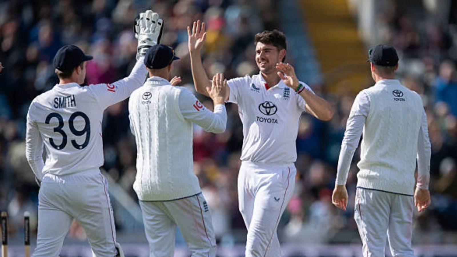 'Will go for the win...': England star fires major warning to India ahead of Day 5 of the Headingley Test Josh Tongue of England celebrates taking the wicket of Jasprit Bumrah of India with team mates during day four of the first Rothesay Test Match between England and India at Headingley on June 23, 2025 in Leeds, England