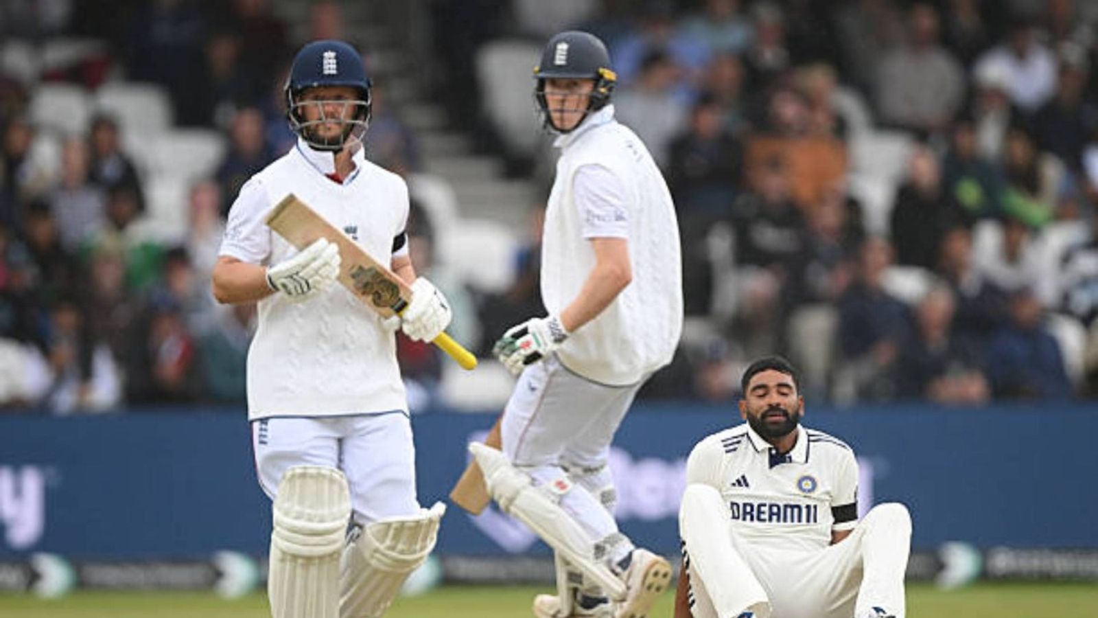 Zak Crawley and Ben Duckett wreak havoc against India on Day 5 of Headingley Test, become first pair to achieve this feat Mohammed Siraj of India looks on as Zak Crawley and Ben Duckett of England add to the total during day five of the 1st Rothesay Test Match between England and India at Headingley on June 24, 2025 in Leeds, England