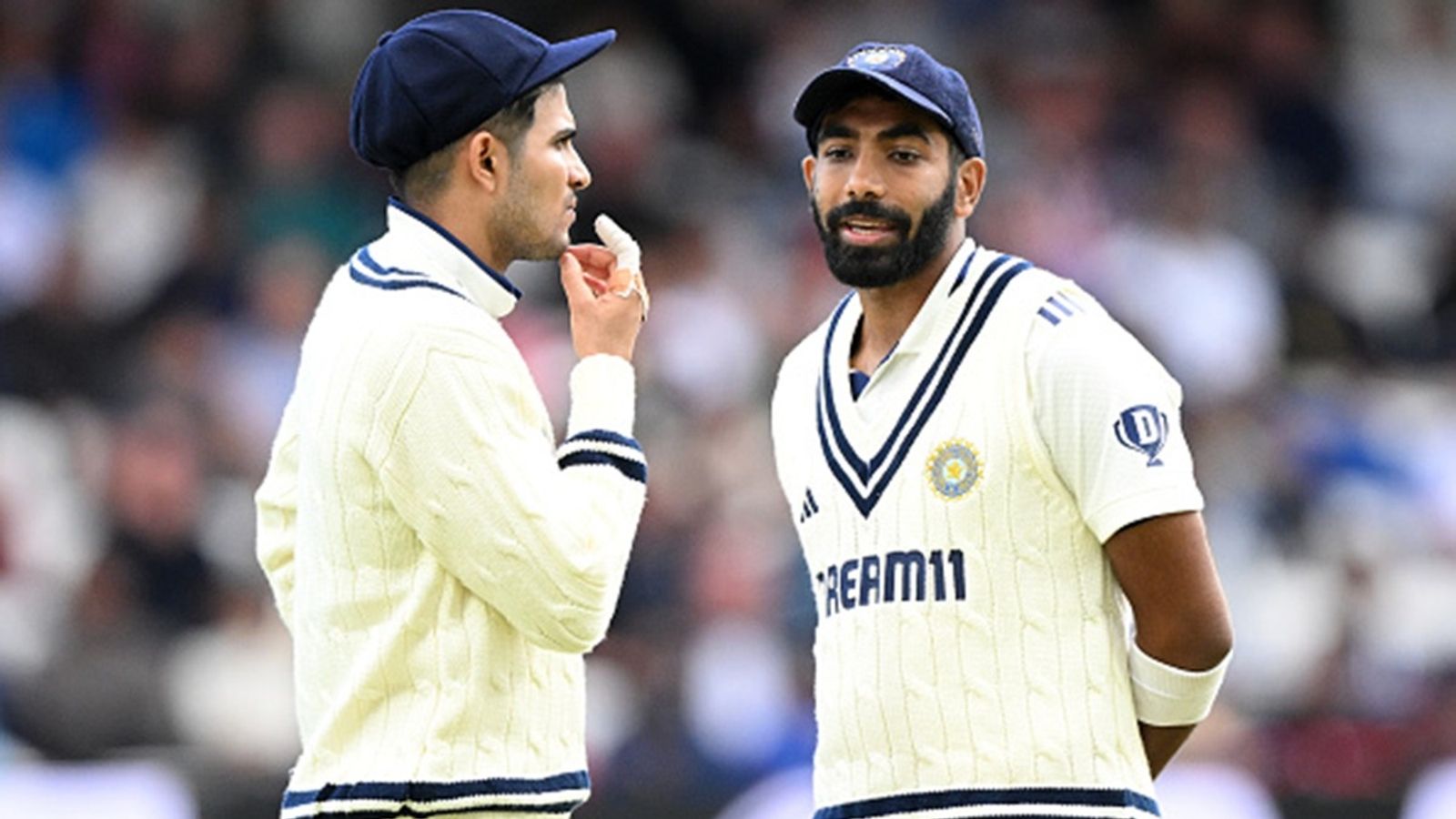 Why Jasprit Bumrah didn't bowl with 2nd new ball? Shubman Gill explains as England chase down 371 in Headingley Jasprit Bumrah of India talks with his captain Shubman Gill of India during day five of the 1st Test between England and India at Headingley on June 24, 2025 in Leeds, England.