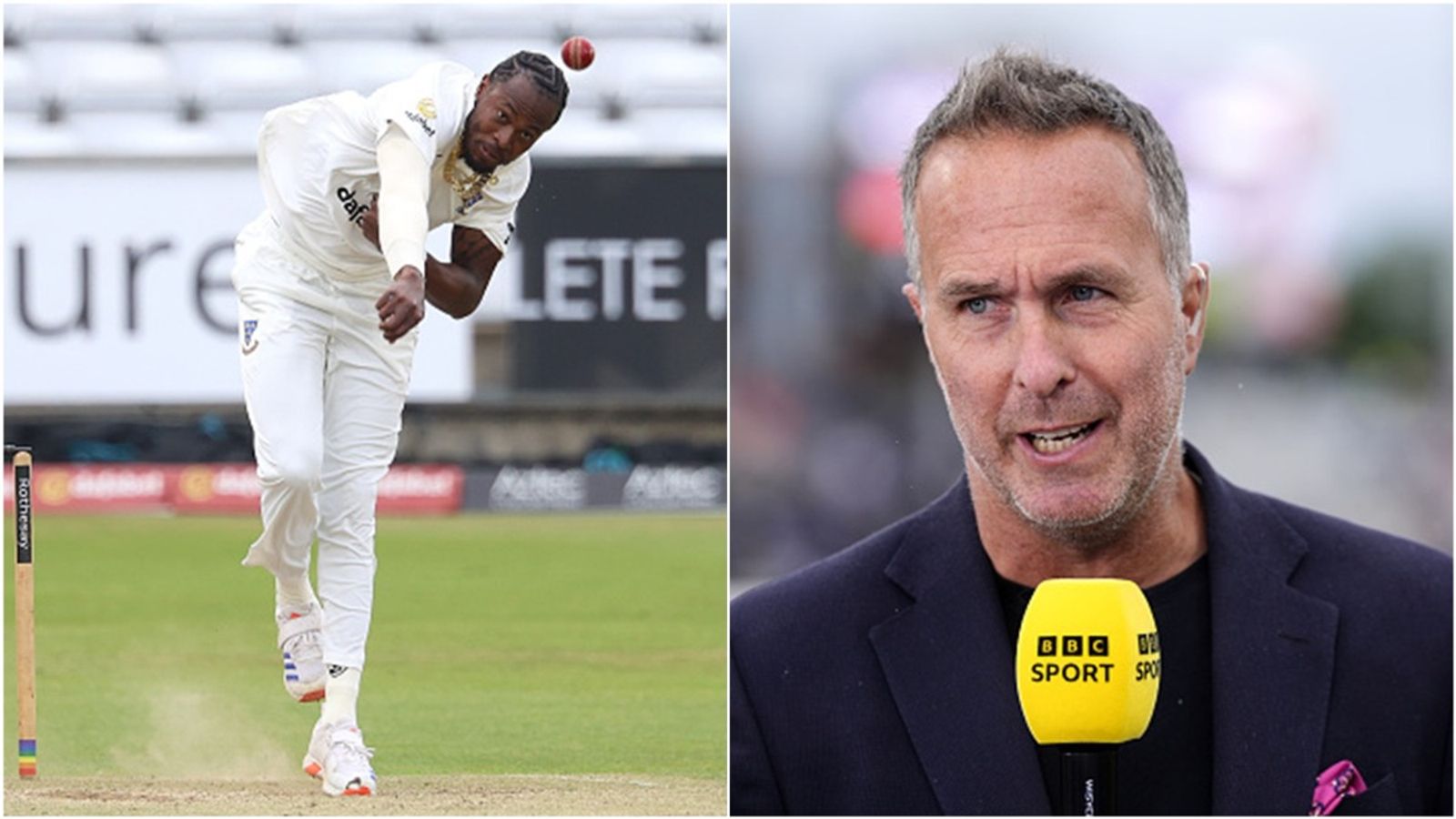 Michael Vaughan doesn't want Jofra Archer to return and play 2nd Test against India despite 5 centuries, says 'I don't see what the great rush is' Sussex's Jofra Archer bowls in County Championship Division One 2025 game against Durham; Former England captain Michael Vaughan.