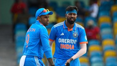 Explained: ICC’s revised PowerPlay overs rules for rain-affected or shortened T20 matches and how they will impact game strategies Hardik Pandya (R) and Surya Kumar Yadav (L), of India, celebrate the dismissal of Kyle Mayers, of West Indies,