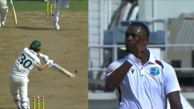 ICC slaps hefty fine on West Indies pacer Jayden Seales for fiery send-off to Australia captain Pat Cummins during Barbados Test Jayden Seales giving fiery send-off to Pat Cummins
