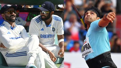 Virat Kohli or Jasprit Bumrah? Neeraj Chopra reveals one Indian cricketer who can excel in javelin throw L-R: India's superstar cricketers Virat Kohli, Jasprit Bumrah and 2-time Olympic medallist Neeraj Chopra in frame