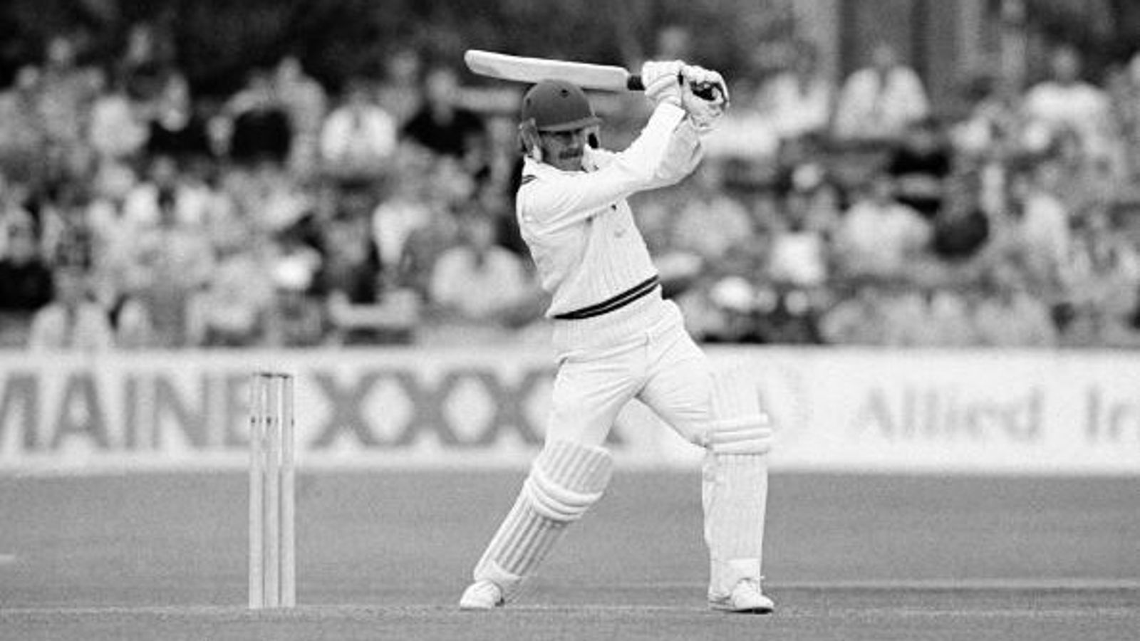 Former England and Northamptonshire batter Wayne Larkins passes away at 71 Wayne Larkins batting for Northamptonshire against Gloucestershire during the 2nd round of a NatWest cricket match held at Nevil Road Cricket Ground, Bristol on 17th July 1985.