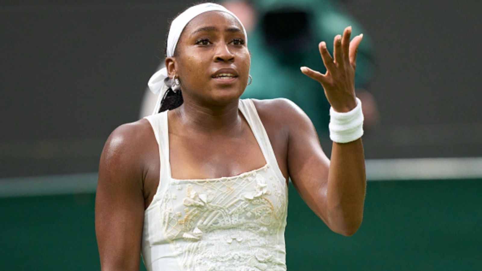 Coco Gauff reveals plans for next year's Wimbledon after a heartbreaking first-round exit Coco Gauff reacts after a dismal Wimbledon 2025 campaign (Image via Getty)