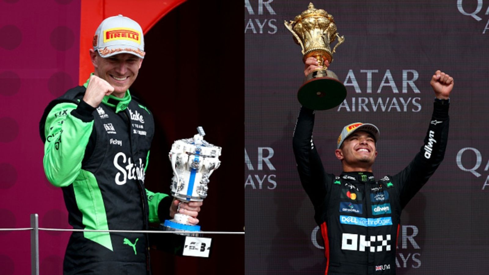 Nico Hulkenberg grabs first F1 podium as Lando Norris secures maiden home win at Silverstone Nico Hulkenberg and Lando Norris after British GP (Images via Getty)