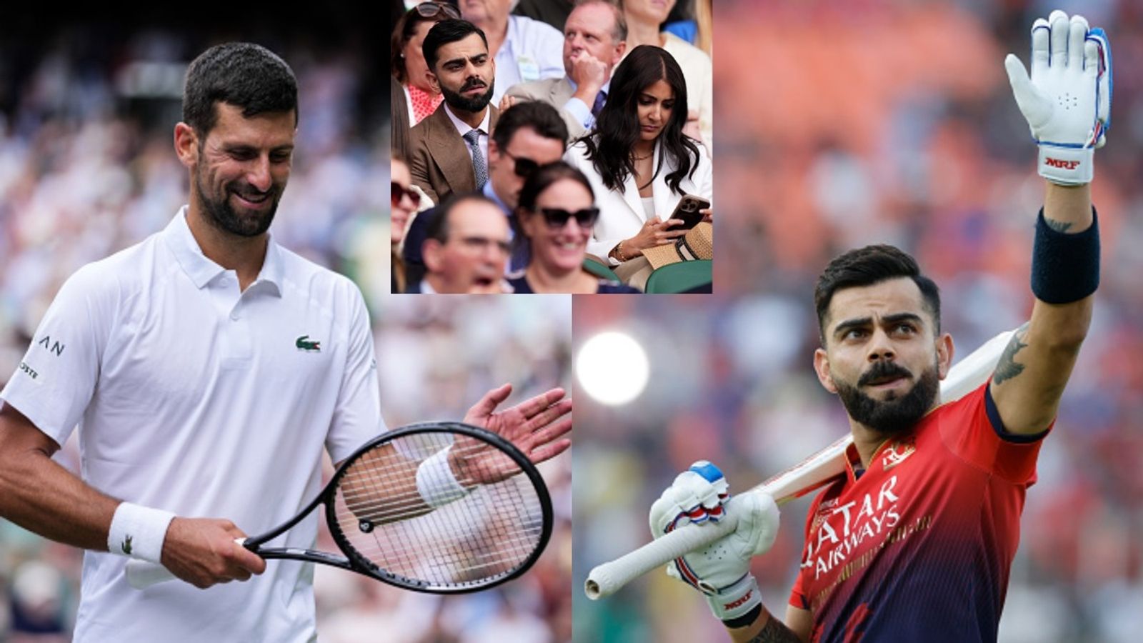 Novak Djokovic reacts to Virat Kohli’s touching words of support amid ongoing Wimbledon campaign In frame: Novak Djokovic and Virat Kohli (Images: All via Getty)