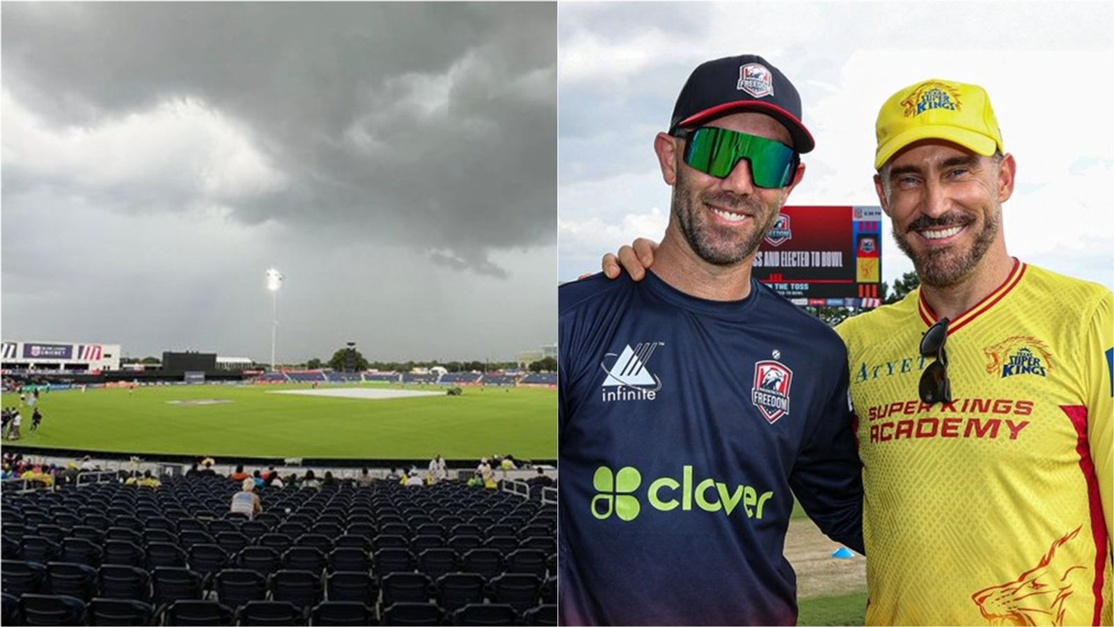 Disappointment for Texas Super Kings captain Faf du Plessis as rain washes out Qualifier 1, defending champions Washington Freedom into MLC 2025 final MLC 2025 Qualifier: A single ball wasn't bowled due to incessant rain after the toss.