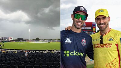 Disappointment for Texas Super Kings captain Faf du Plessis as rain washes out Qualifier 1, defending champions Washington Freedom into MLC 2025 final Glenn Maxwell, Faf du Plessis