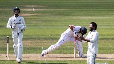 'This wasn't a surface where you could come out swinging': Ollie Pope explains why England batters abandoned Bazball approach in Lord's Test Dhruv Jurel, Ollie Pope, Ravindra Jaeja