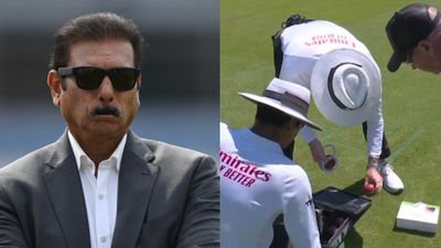 'Why are they under the box...': Ravi Shastri questions umpires during Lord's Test for keeping disfigured balls Ravi Shastri and Umpires changing ball during Day 3 of Lord's Test