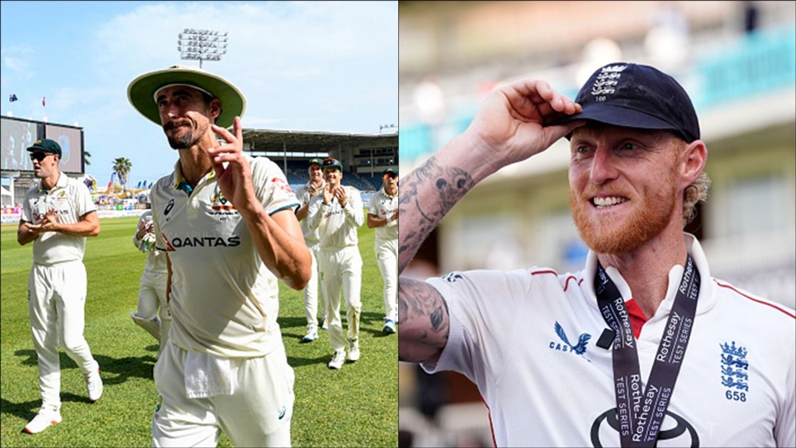 WTC 2025-27 Standings Updates: Australia take huge lead after bowling out West Indies for 27, India suffer huge blow with Lord's defeat Mitchell Starc leading his team off the ground after Australia bowled out West Indies for 27 in pink-ball Test; England captain Ben Stokes after 22-run win over India.