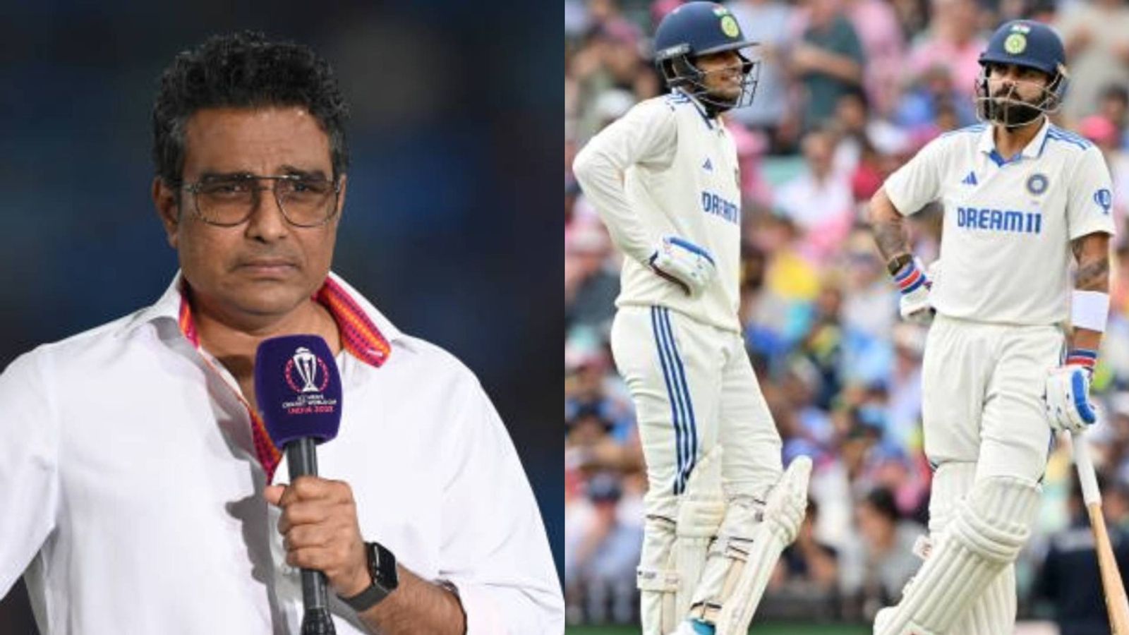 'If Kohli played instead of Gill, he would have scored a century': Sanjay Manjrekar makes massive claim following India's defeat at Lord's Sanjay Manjrekar (L), Shubman Gill and Virat Kohli in this frame