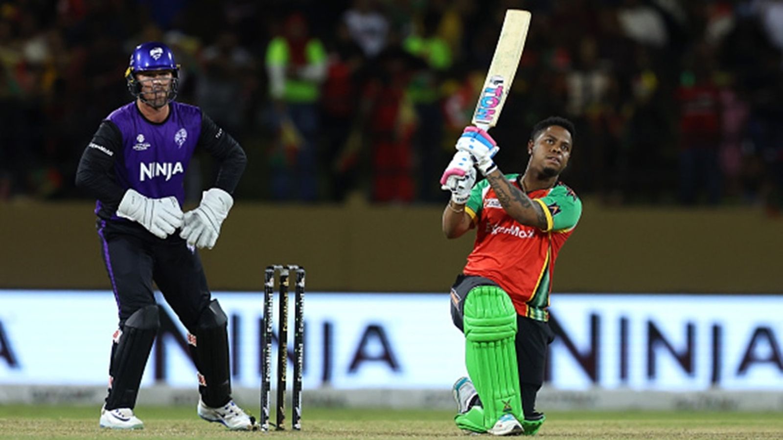 WATCH: Shimron Hetmyer smashes 5 sixes in an over to lead Imran Tahir's Warriors to GSL 2025 final, sends warning to Australia days ahead of T20I series opener Shimron Hetmyer of Guyana Amazon Warriors hits six runs during the Guyana Global Super League T20 match against Hobart Hurricanes XI at Providence Stadium on July 16, 2025 in Georgetown, Guyana.