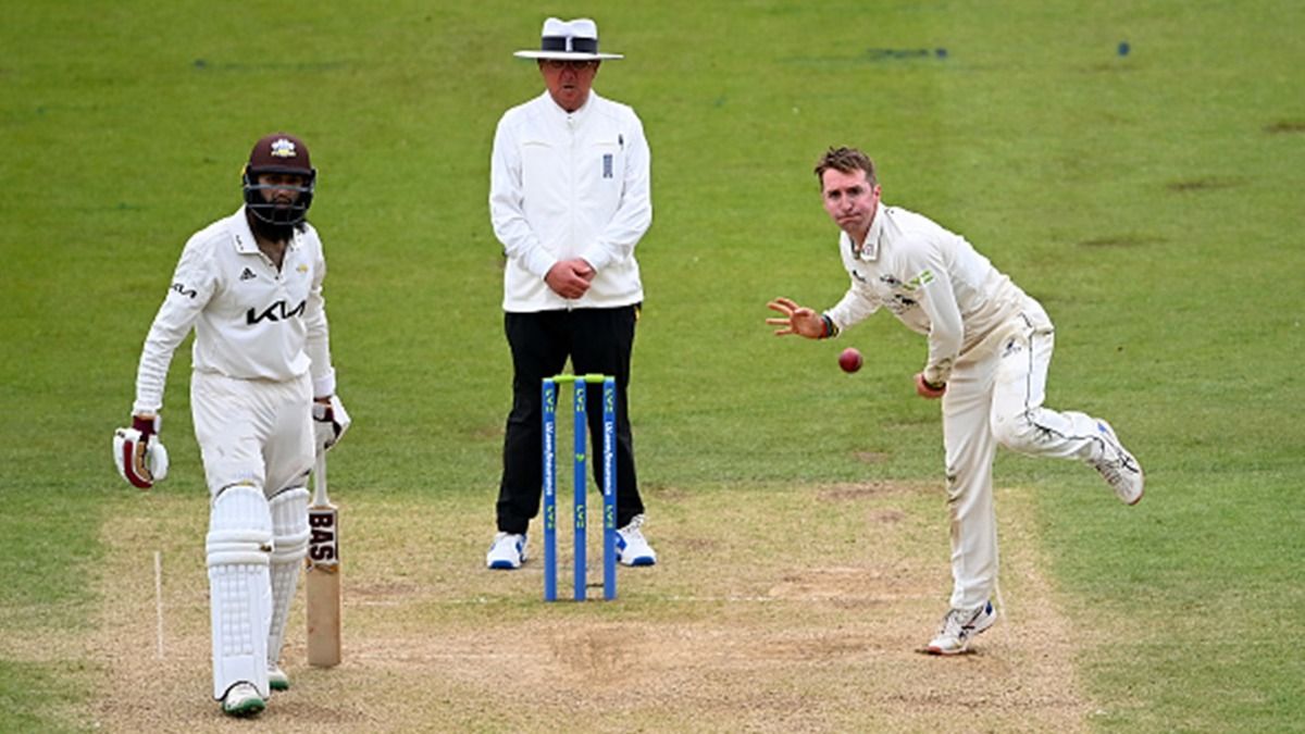 England's Smith announces retirement, says '2018 was the hardest year of my life...' Tom Smith of Gloucestershire bowls watched on by Hashim Amla of Surrey during Day Two of the County Championship match between Surrey and Gloucestershire on May 28, 2021 in London, England.