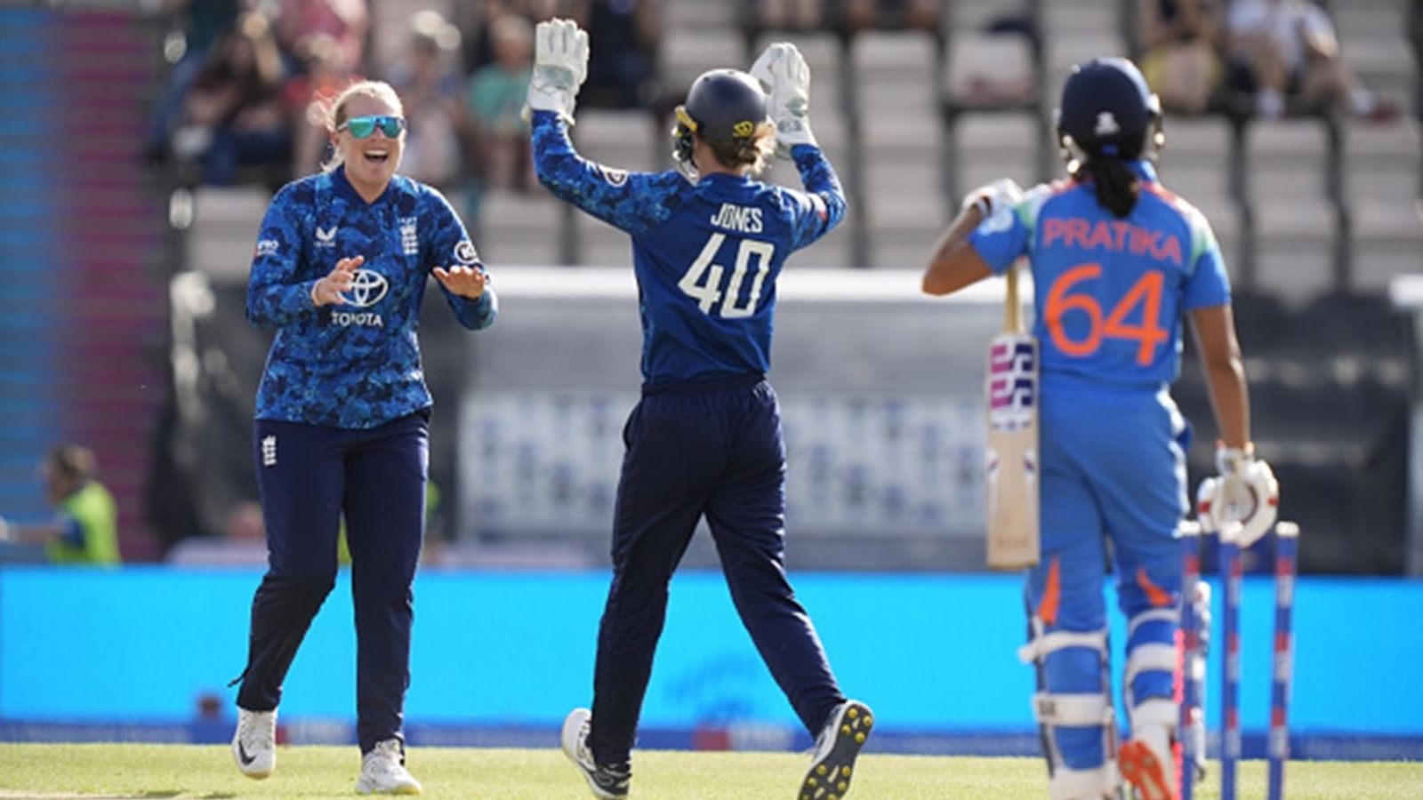 'I was just running in my way and...': Pratika Rawal responds to ICC reprimanding her for shoulder contact with England bowlers England's Sophie Ecclestone (left) celebrates taking the wicket of India's Pratika Rawal (right) during the fifth Women's IT20 at the Utilita Bowl, Southampton. Picture date: Wednesday July 16, 2025. (Photo by Andrew Matthews/PA Images via Getty Images)