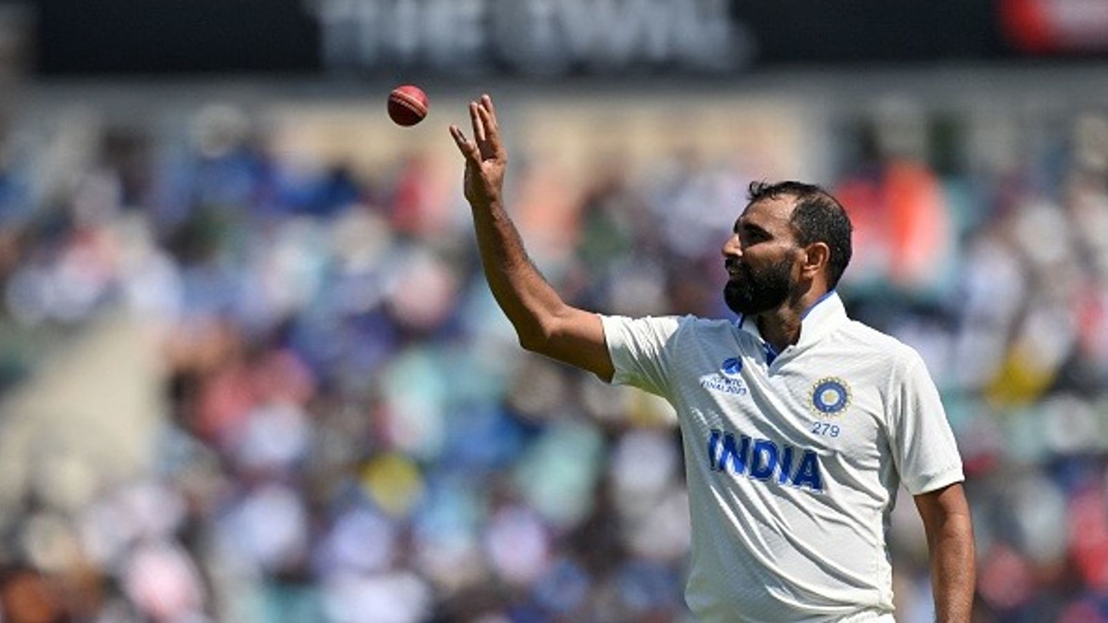 After missing spot in India's squad for England tour, Mohammed Shami set to make cricketing comeback: Check details India's Mohammed Shami receives the ball ahead of bowling a delivery during play on day 4 of the ICC World Test Championship cricket final match between Australia and India at The Oval, in London, on June 10, 2023.