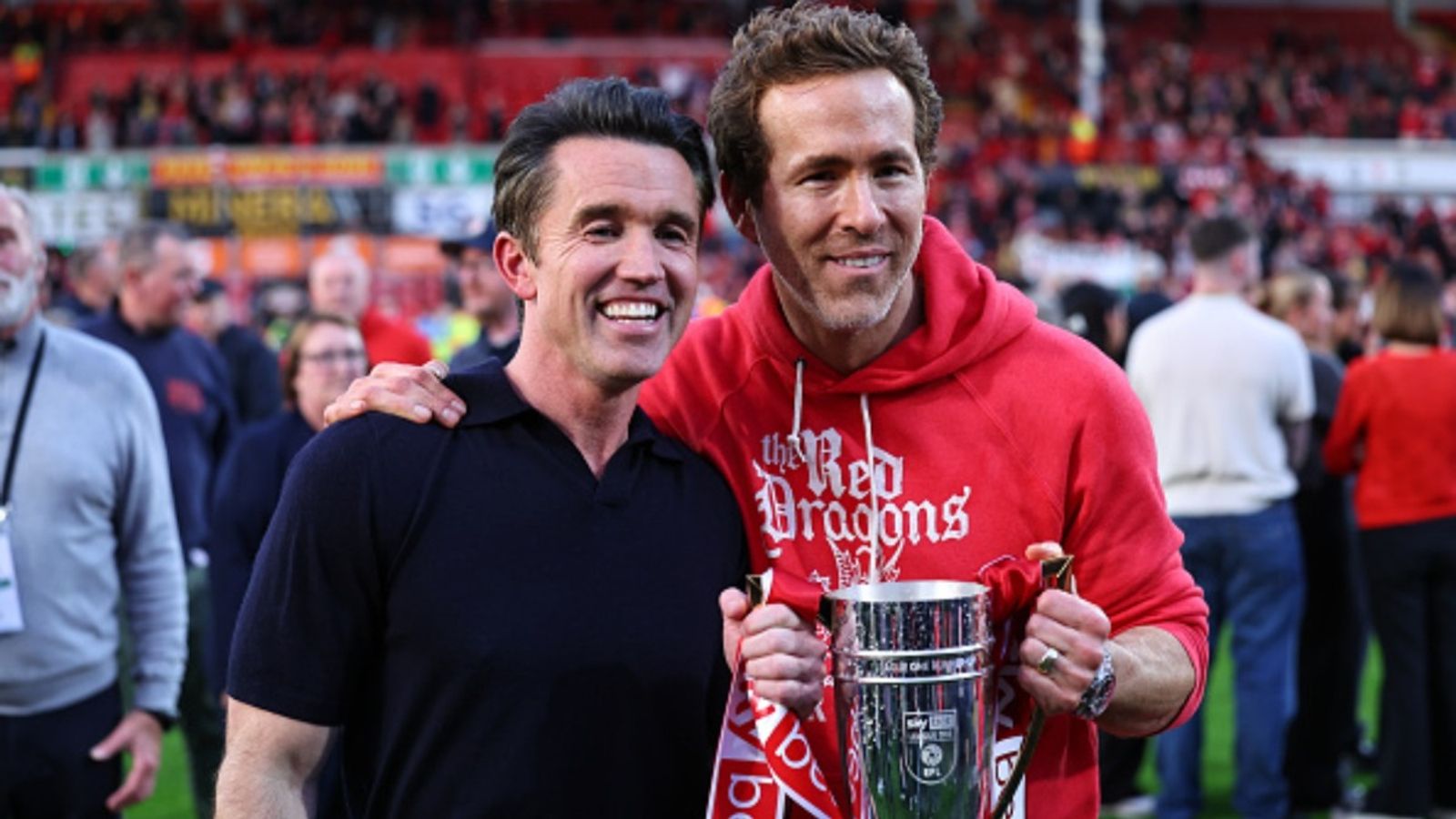 Ryan Reynolds & Rob McElhenney's Wrexham plot stunning move, two superstar signings on the horizon Ryan Reynolds and Rob McElhenney in the frame (Image via Getty)