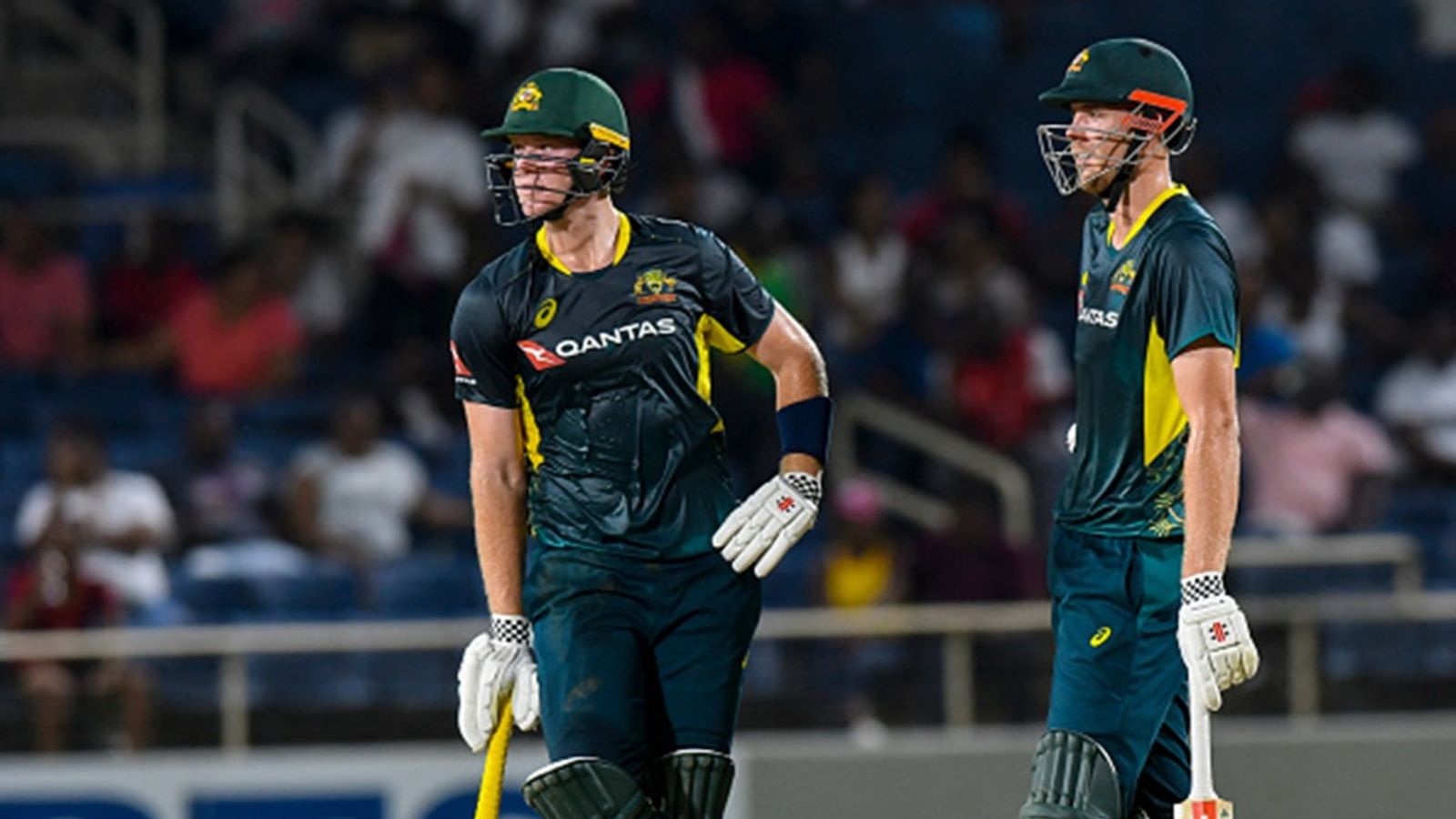 On-debut Mitch Owen, Cameron Green's fifties and Ben Dwarshuis' four-fer helps Australia beat West Indies by 3 wickets in T20I series opener Mitchell Owen (L) and Cameron Green (R) of Australia during the 1st T20I between West Indies and Australia at Sabina Park, Kingston, Jamaica, on July 20, 2025.