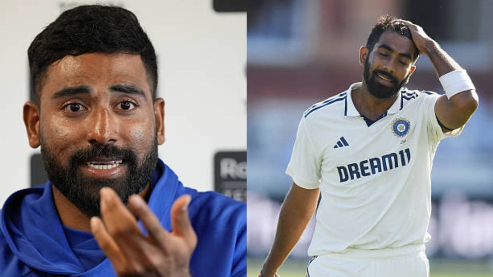 'Jassi bhai toh...': Mohammed Siraj ends suspense on Jasprit Bumrah's participation in fourth Test against England Mohammed Siraj (L) and Jasprit Bumrah in this frame