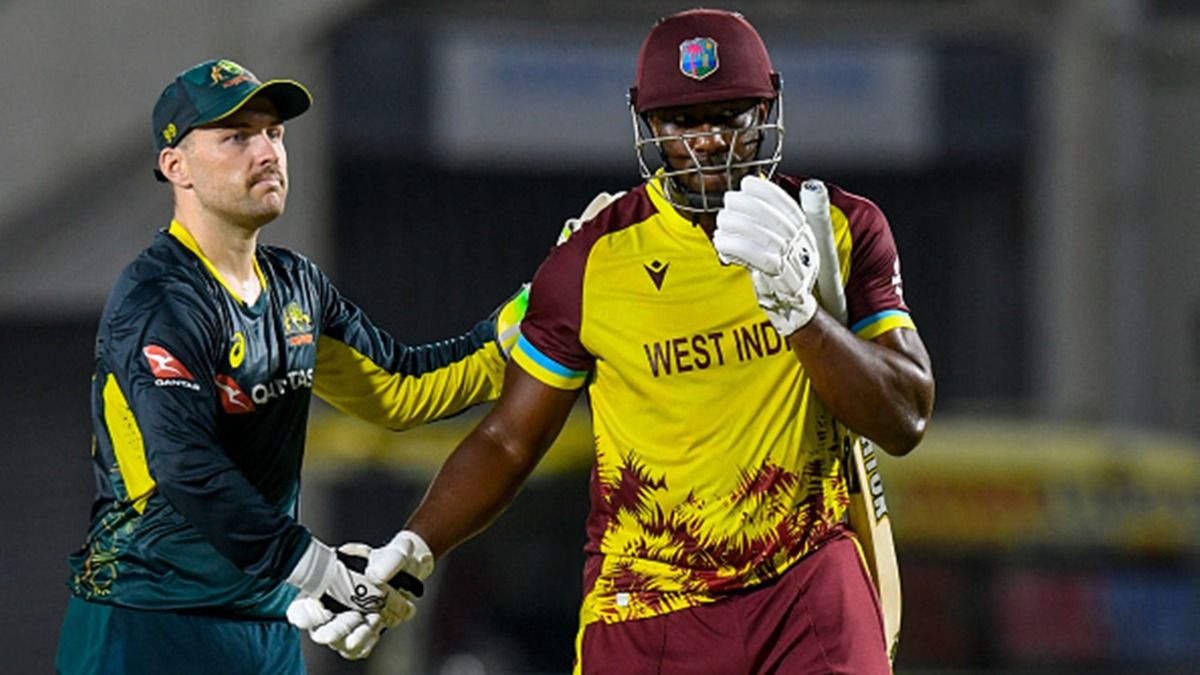Andre Russell hits 4 sixes in cameo but Josh Inglis's unbeaten 78 spoils his retirement party as Australia beat West Indies by 8 wickets Andre Russell hits 4 sixes in cameo but Josh Inglis's unbeaten 78 spoils his retirement party as Australia beat West Indies by 8 wickets