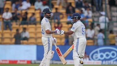 'Kohli told me straightaway while...': Sarfaraz Khan's revelation on how Virat helped him focus on fitness after star's incredible transformation goes viral Virat Kohli of India is congratulated by team mate Sarfaraz Khan after scoring a half century during day three of the First Test match between India and New Zealand at M. Chinnaswamy Stadium