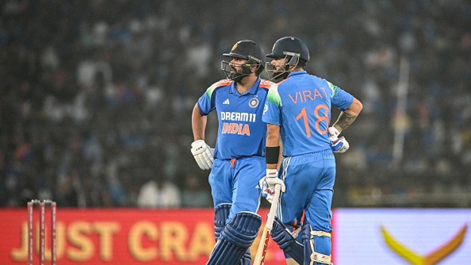 'It becomes very difficult...': India's World Cup winning star drops bombshell on Virat Kohli, Rohit Sharma's 2027 ODI World Cup dream India's Virat Kohli (R) along with his captain Rohit Sharma waits for the third umpire decision during the second one-day international (ODI) cricket match between India and England