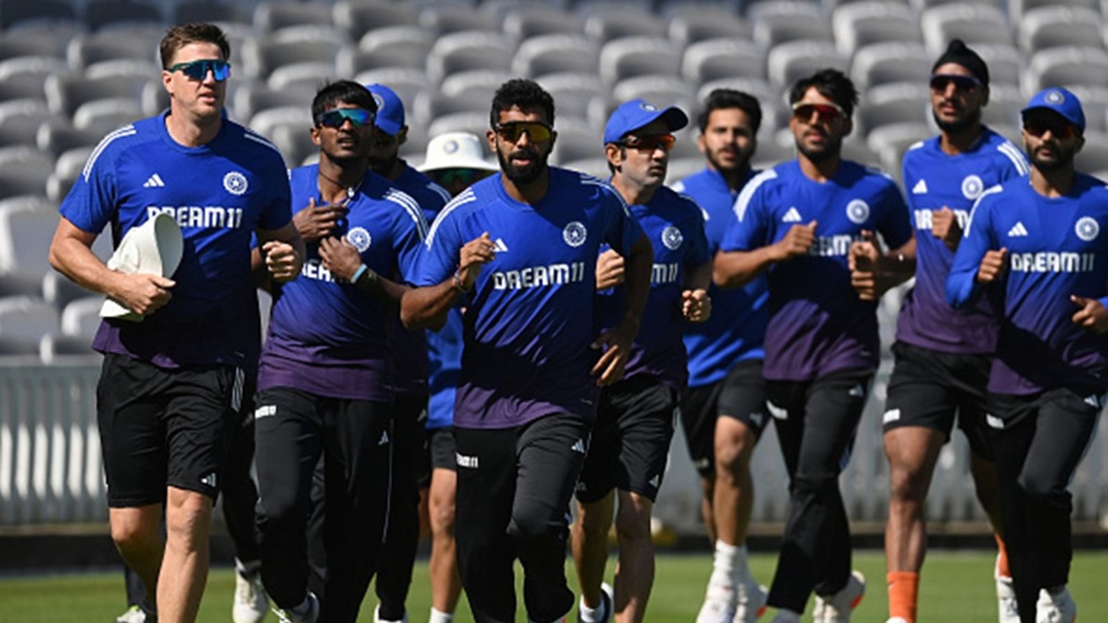 India bowling coach Morne Morkel feels having Test series after IPL is an issue, defends pacers' struggle in Manchester Test Jasprit Bumrah of India runs with Morne Morkel (L) and the team during a training session before the third Test against England at Lord's Cricket Ground on July 08, 2025 in London, England.