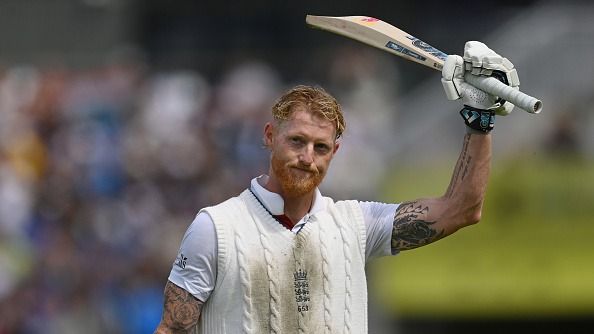 Ben Stokes of England leaves the field after being dismissed during the fourth day of the 4th Rothesay Test match between England and India at Emirates Old Trafford on July 26, 2025 in Manchester, England