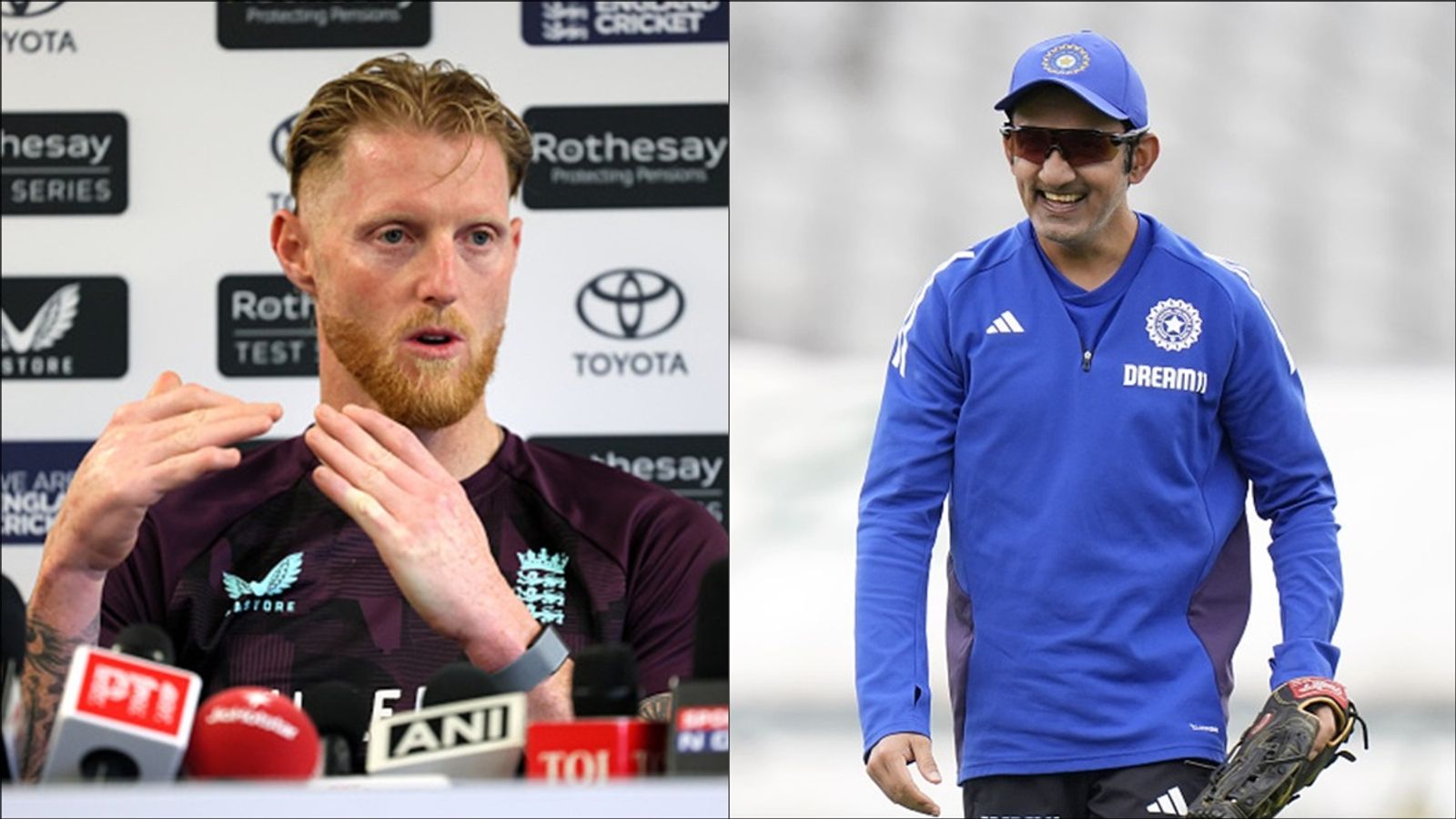 'Absolutely ridiculous... that conversation should be shut down': Ben Stokes disagrees with Gautam Gambhir batting for injury replacement England captain Ben Stokes speaks at a press conference; India head coach Gautam Gambhir smiles during a training session.