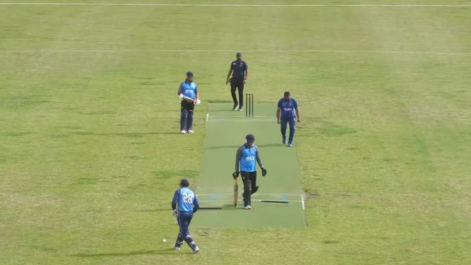 Finland's Tambe sets record for fastest 5-wicket haul in T20I history, surpasses Rashid Khan Finland's Mahesh Tambe celebrates after dismissing Estonia's Sahil Chauhan.