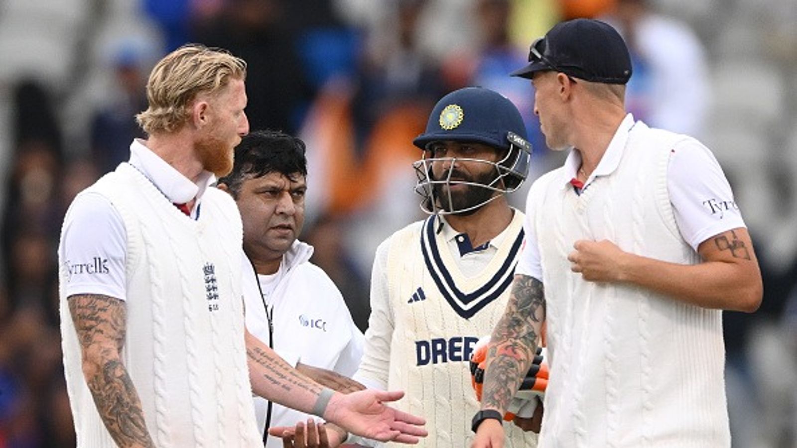 'You can see the reasons why people hate England...': Ex-England spinner slams Ben Stokes for handshake controversy in Manchester England captain Ben Stokes speaks with India batsman Ravindra Jadeja after day five of the 4th Test Match between England and India at Emirates Old Trafford on July 27, 2025 in Manchester, England.