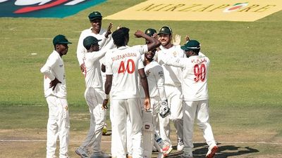 ZIM vs NZ: Zimbabwe veteran recalled for New Zealand Test series after 3.5-year ban Zimbabwe's captain Brendan Taylor (2nd R) celebrates with teammates after taking a wicket during the first day of the Test cricket match between Zimbabwe and Bangladesh at the Harare Sports Club in Harare on July 7, 2021.