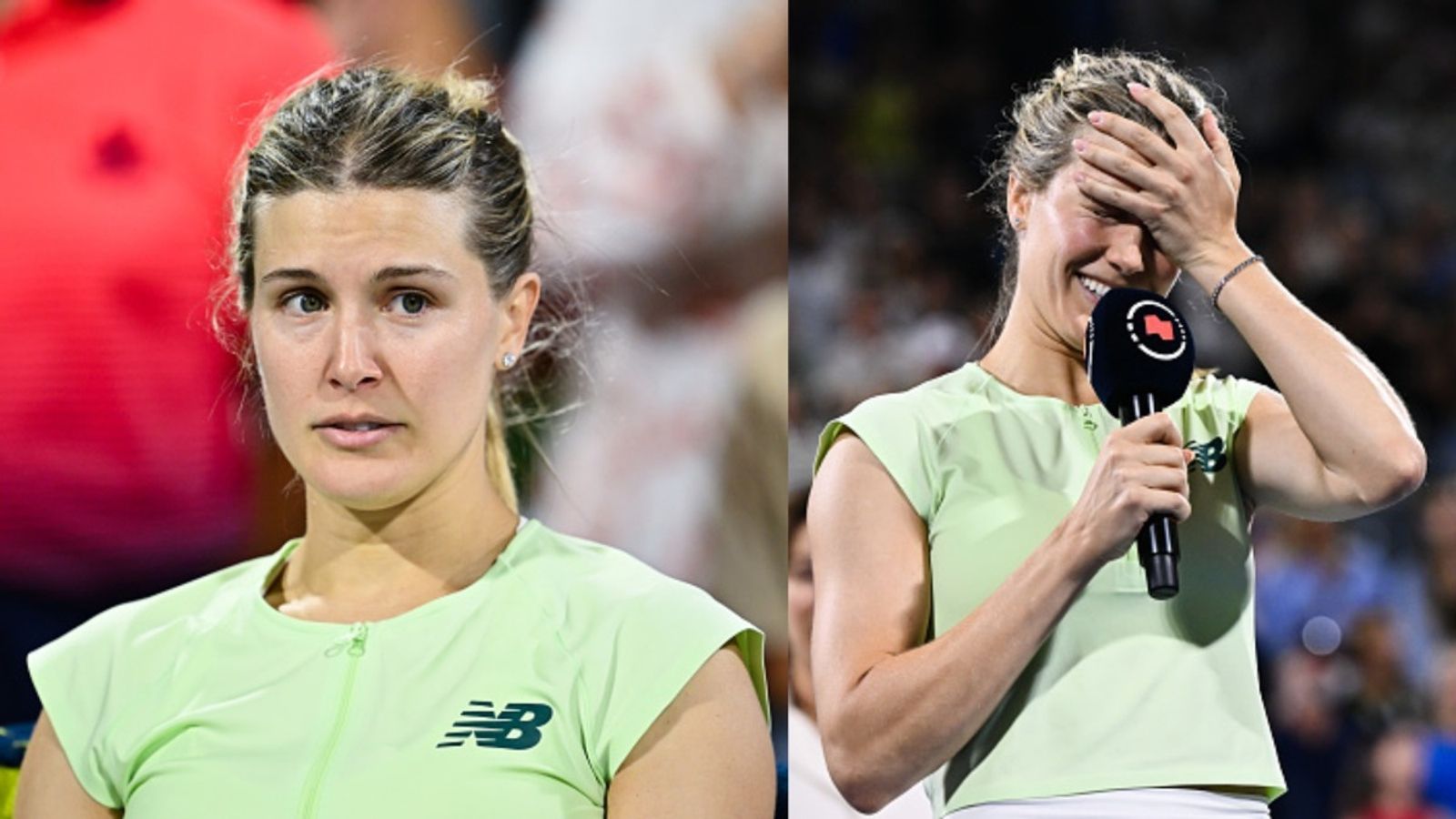 WATCH: Eugenie Bouchard moved to tears as she bids adieu to her tennis career at 31 Eugenie Bouchard announces retirement (Images via Getty)