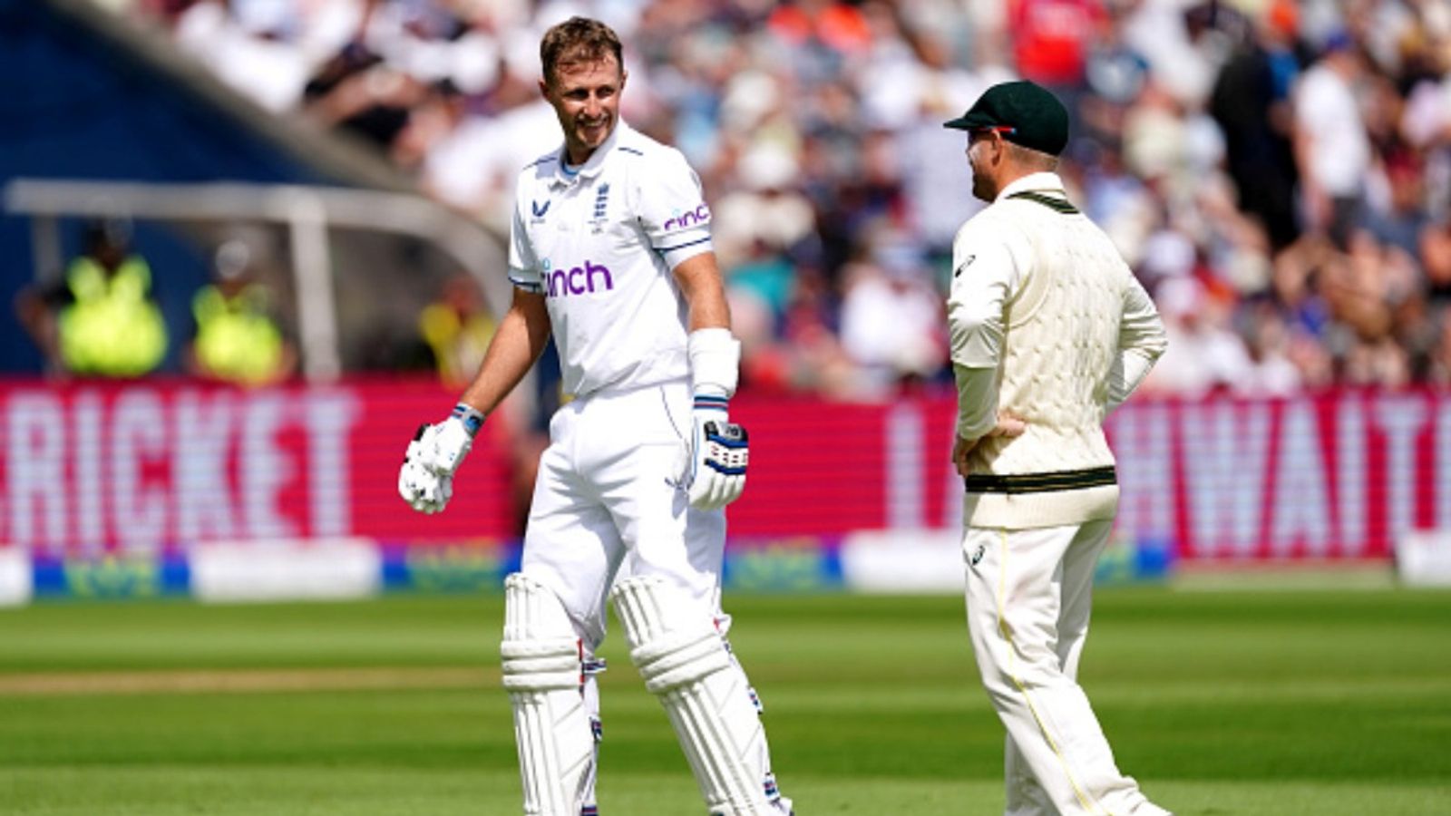 ‘He will have to take the surfboard...’: David Warner makes big remark on Joe Root’s record in Australia amidst 5th Test vs India England's Joe Root (left) speaks to Australia's David Warner during day four of the first Ashes Test at Edgbaston, Birmingham in 2023.