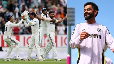 Virat Kohli reacts to India's sensational 6-run win in 5th Test, says 'special mention to Mohammed Siraj who will put everything...' Virat Kohli and India celebrating win