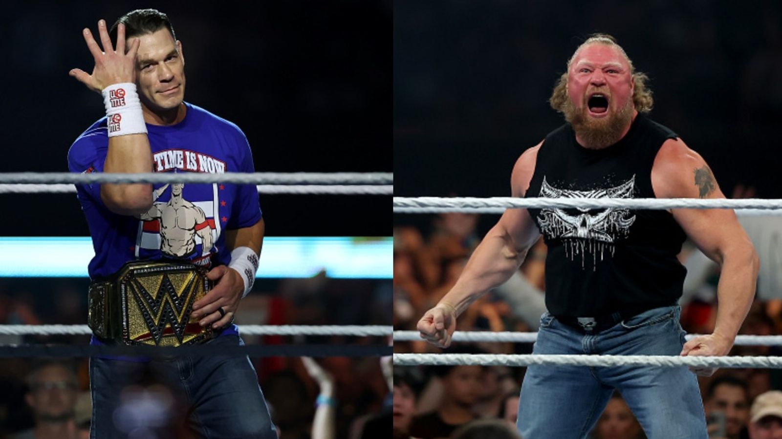 Did John Cena pave the way for Brock Lesnar’s WWE return? Top official drops major hint John Cena and Brock Lesnar in the frame (Images via Getty)