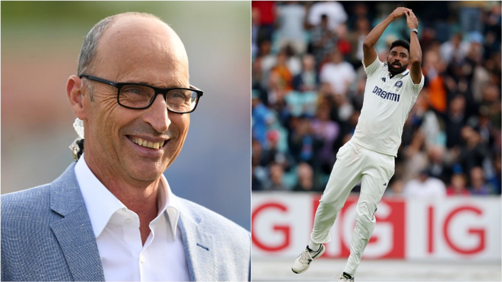 'England boys call him Mr...': Nasser Hussain reveals Mohammed Siraj's nickname in English dressing room, lauds him for making Shubman Gill not take new ball Former England Test captain Nasser Hussain smiles; India pacer Mohammed Siraj celebrates Gus Atkinson's wicket in 5th Test at The Oval.