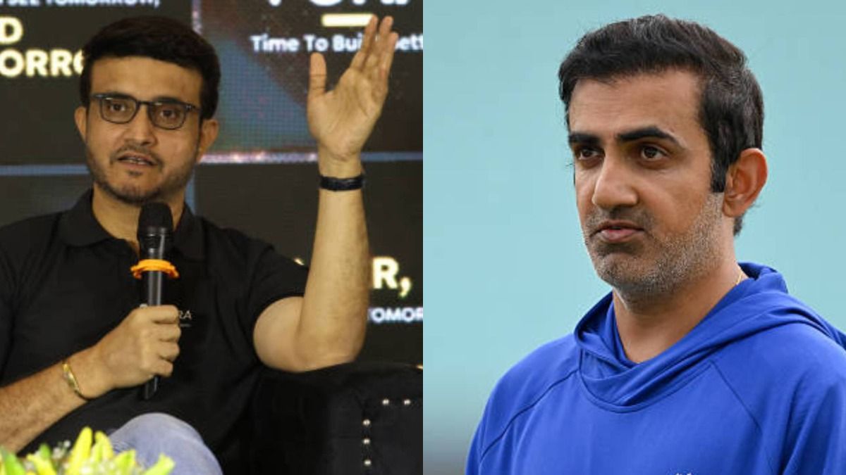 Sourav Ganguly (L) and Gautam Gambhir in this frame