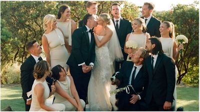 Brock Boeser and Chris Tanev reunite in California to celebrate former Troy Stecher's wedding SportsTak