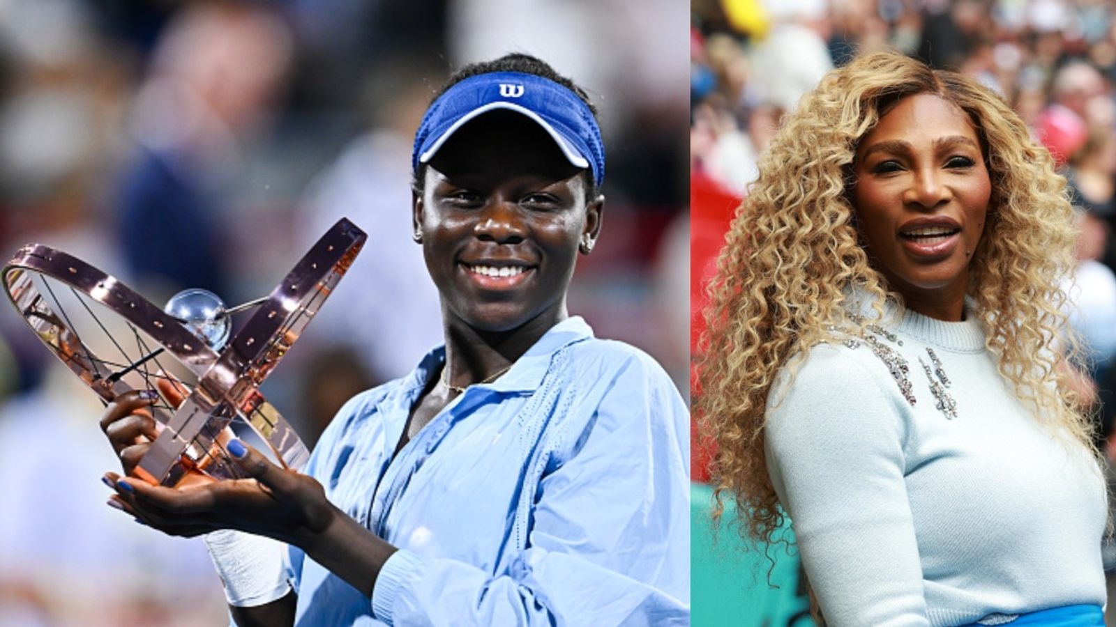 Victoria Mboko matches rare feat previously achieved only by Serena Williams with Canadian Open victory Victoria Mboko and Serena Williams in the frame (Images via Getty)