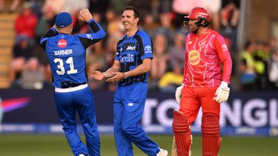 David Warner's maiden The Hundred fifty outshines ex-SRH teammate Jonny Bairstow's unbeaten 86 as London Spirit beat Welsh Fire by 8 runs  Dan Worrall, David Warner, Jonny Bairstow