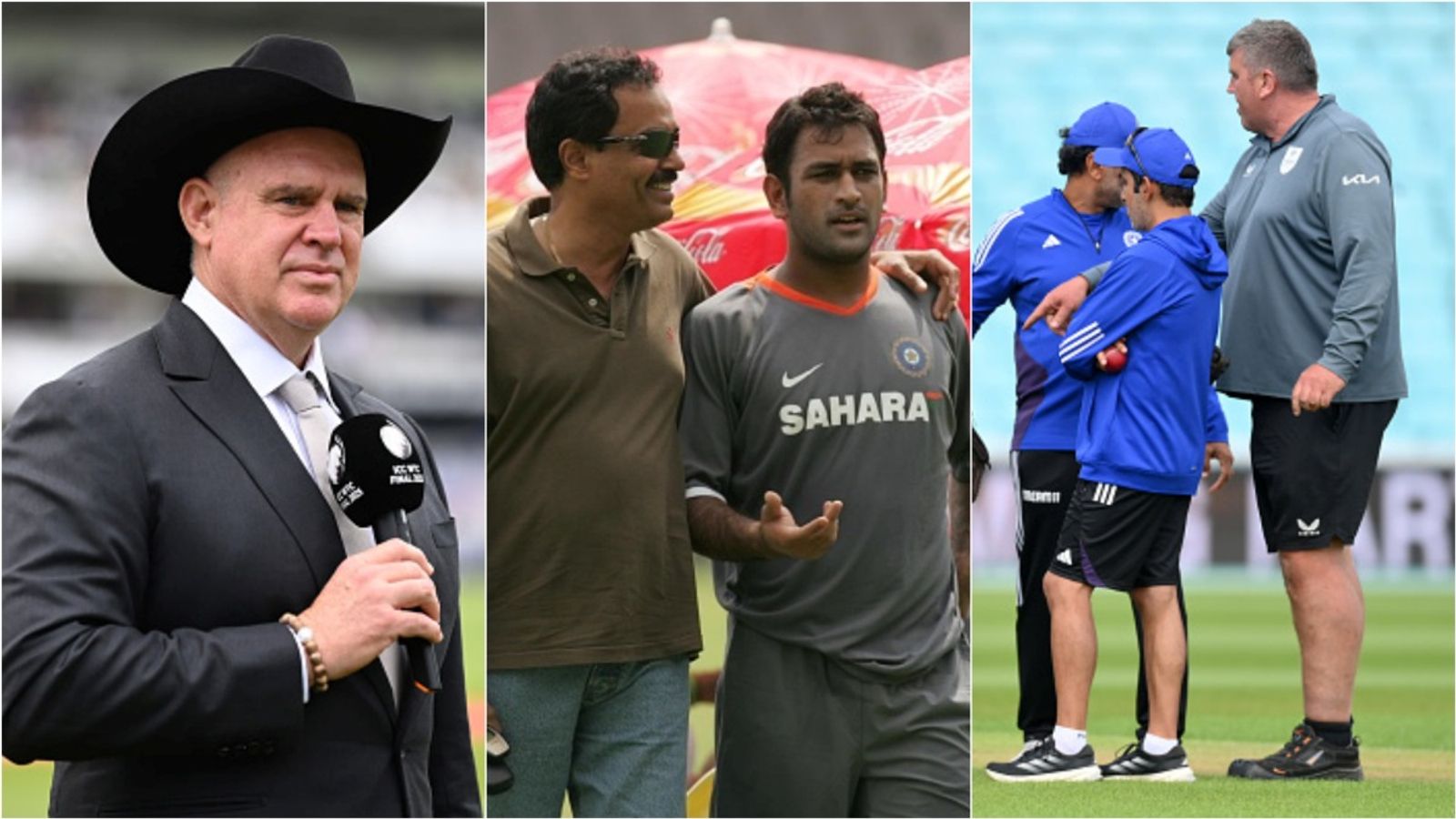 'If this happened to the Aussies, they would've...': India's legendary batter blasts Matthew Hayden for criticising Gautam Gambhir over pitch curator controversy Former Australia opener Matthew Hayden; Former India cricketers Dilip Vengsarkar and MS Dhoni; MS Dhoni, India head coach Gautam Gambhir and The Oval pitch curator Lee Fortis.